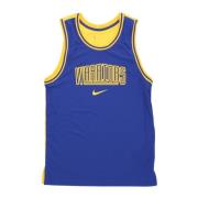 Basketbal Tanktop Courtside Grafisch Blauw Nike , Multicolor , Heren