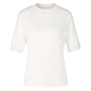 Gestreept katoenen T-shirt Marc Cain , White , Dames