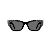 Cat Eye Zonnebril met Strass-steentjes Givenchy , Black , Unisex