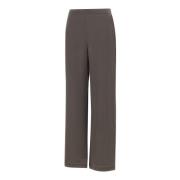 Zijden Wijde Pijp Chocolade Broek IRO , Brown , Dames