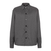 Monogram nylon overshirt Balmain , Black , Heren