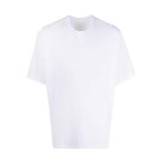 Witte Boxy Fit T-shirt Studio Nicholson , White , Heren