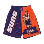 NBA Burst Mesh Basketbalshorts Mitchell & Ness , Multicolor , Heren