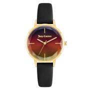 Zwarte Polipriel Horloge, Quartz Analoog Juicy Couture , Black , Dames