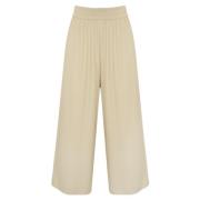 Crème Wijde Pijp Broek Max Mara Weekend , Beige , Dames