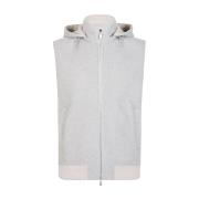 Kasjmier Hooded Ritsvest Eleventy , Gray , Heren