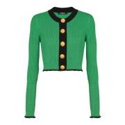 Gebreide vest Balmain , Green , Dames