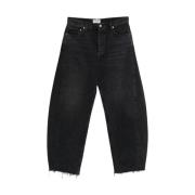 Vintage Zwarte Wijde Jeans Agolde , Black , Heren