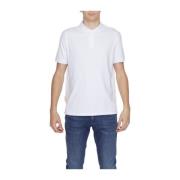 Katoenen Polo Shirt Lente/Zomer Collectie Suns , White , Heren