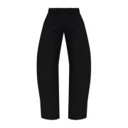 Wollen broek Alaïa , Black , Dames