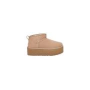 Ultra Mini Platform Laarzen UGG , Beige , Dames