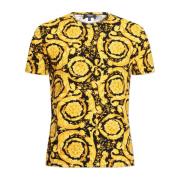 Lingerie T-shirt met Barocco print Versace , Yellow , Heren