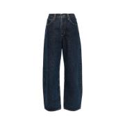 Gebogen Indigo Jeans Agolde , Blue , Dames