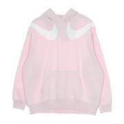 Regal Pink Fleece Hoodie met Swoosh Nike , Pink , Dames