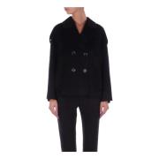 Zwarte Jassen Collectie 1 Knoopsluiting Liu Jo , Black , Dames