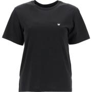 Essentiële Zwarte Katoenen T-shirt Max Mara Weekend , Black , Dames