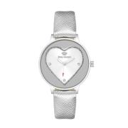 Zilveren Polipriel Quartz Analoog Horloge Juicy Couture , Gray , Dames