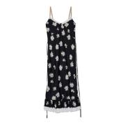 Zijden jurk Moschino , Black , Dames