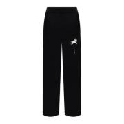 Trainingsbroek met wijde pijpen Palm Angels , Black , Heren