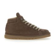 Bruine Enkellaarzen met Chenille Veters Panchic , Brown , Heren