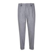 Kasjmierwol Regular Fit Broek Eleventy , Gray , Heren