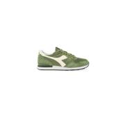 Groene leren sneaker herenschoenen Diadora , Green , Heren