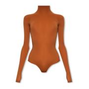 Body met hoge nek Alaïa , Brown , Dames