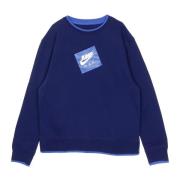 Blauwe Crew Neck Sweatshirt met Jumpman Print Jordan , Blue , Heren