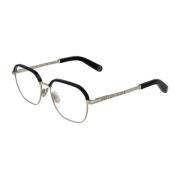 Heren Zwart Metalen Browline Optische Frames Philipp Plein , Black , H...