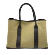 Pre-owned Canvas handbags Hermès Vintage , Brown , Dames