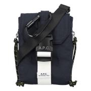 Donker Marineblauwe Crossbody Handtas A.p.c. , Blue , Heren