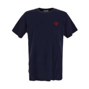 Hart Katoenen T-shirt Family First , Blue , Heren