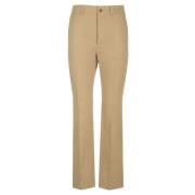 Katoenen Broek Saint Laurent , Beige , Dames