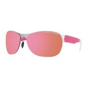 Roze Spiegelende Ovale Zonnebril met Hoes Porsche Design , Pink , Dame...