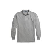 Grijze polo met lange mouwen Polo Ralph Lauren , Gray , Heren