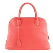 Pre-owned Leather handbags Hermès Vintage , Red , Dames