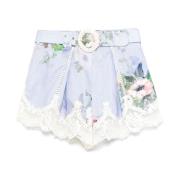 Lichtblauwe Shorts voor Vrouwen Zimmermann , Blue , Dames