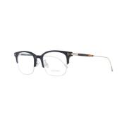 Heren Zwart Half-Rim Rechthoekige Monturen Tom Ford , Black , Heren