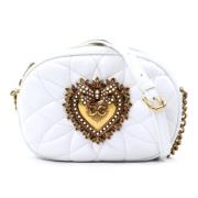 Pre-owned Leather shoulder-bags Dolce & Gabbana Pre-owned , White , Da...