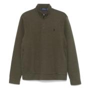 Katoenen Half-Zip Gebreide Trui met Logo Polo Ralph Lauren , Green , H...