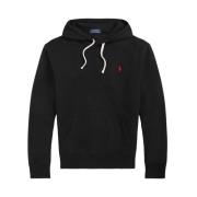 Zwarte Hoodie met Rood Logo Polo Ralph Lauren , Black , Heren