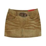 Katoenen Logo Rok Diesel , Brown , Dames