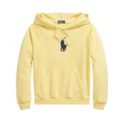 Gele hoodie met Pony-logo Polo Ralph Lauren , Yellow , Dames