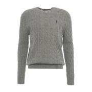 Grijze Gebreide Kleding voor Mannen Aw24 Polo Ralph Lauren , Gray , He...