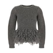 Alpaca Franje Trui Stella McCartney , Gray , Dames