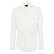 Witte Button-Down Overhemd Slim Fit Polo Ralph Lauren , White , Heren