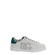 Leren Portofino Sneaker Dolce & Gabbana , White , Heren