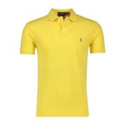 Gele slim fit polo met korte mouwen Polo Ralph Lauren , Yellow , Heren