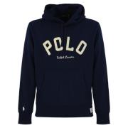 Blauwe Katoenen Trui met Capuchon Polo Ralph Lauren , Blue , Heren