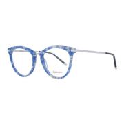 Blauwe Ronde Acetaat Optische Frames voor Vrouwen Ana Hickmann , Blue ...